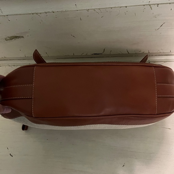 ELLIOTT LUCCA Jute Body Leather Trim Hobo Purse  Size OS - Picture 5 of 11